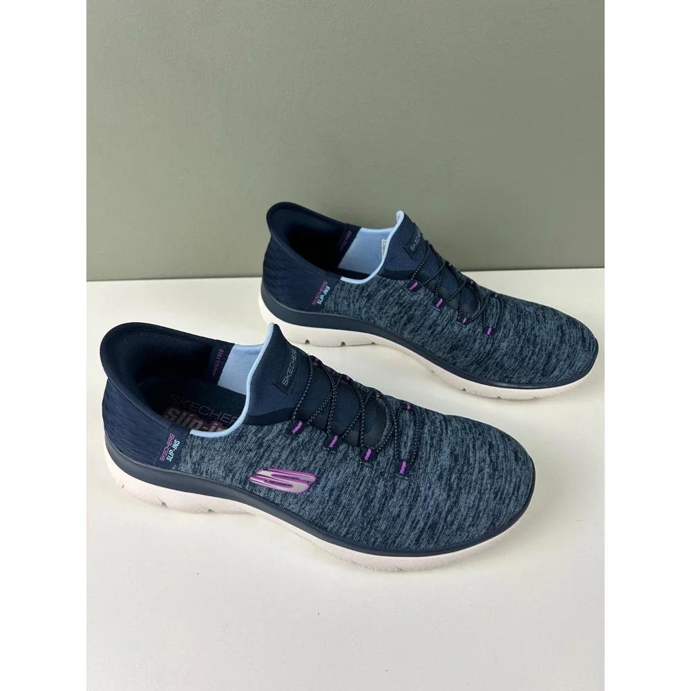 Skechers Women's Summits - Dazzling Haze Slip-Ins 149937 Navy Purple